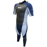 Profile 3/2mm S / S Back Zip Muta GBS Navy / Pr2201 Silver